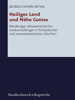 cover image of Heiliges Land und Nähe Gottes